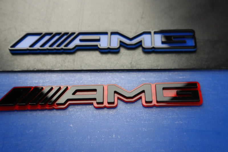 Custom 4D Dual-Color AMG Acrylic Emblem Badge Lookbook LB118
