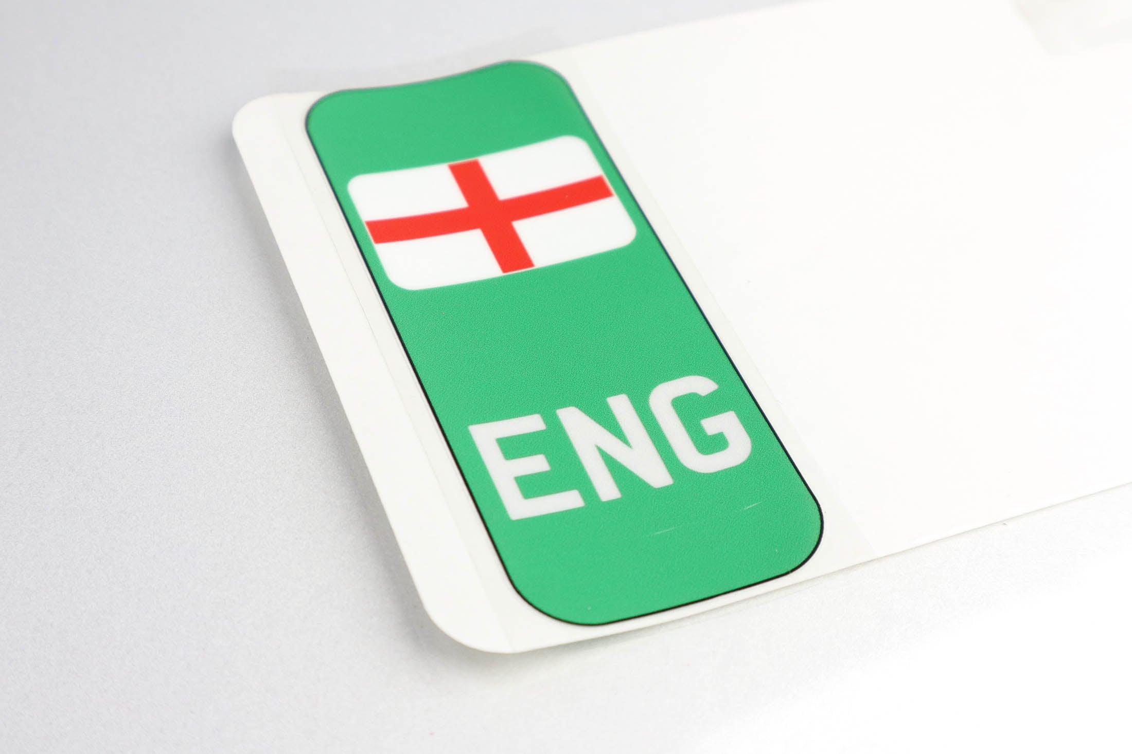 Pair of Flags for Number Plates - Printed, Gel, Acrylic