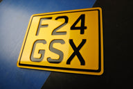 Custom Motorbike Number Plate Builder - Base Price