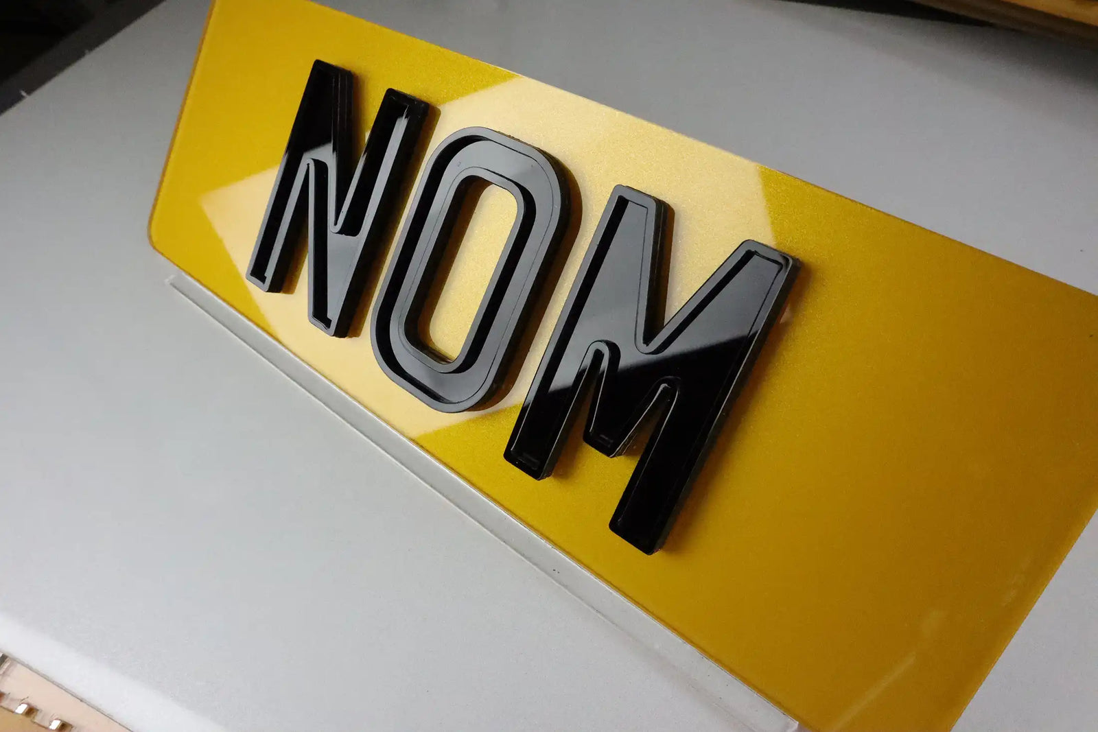 Number Plate by Style - Gloss Ghost