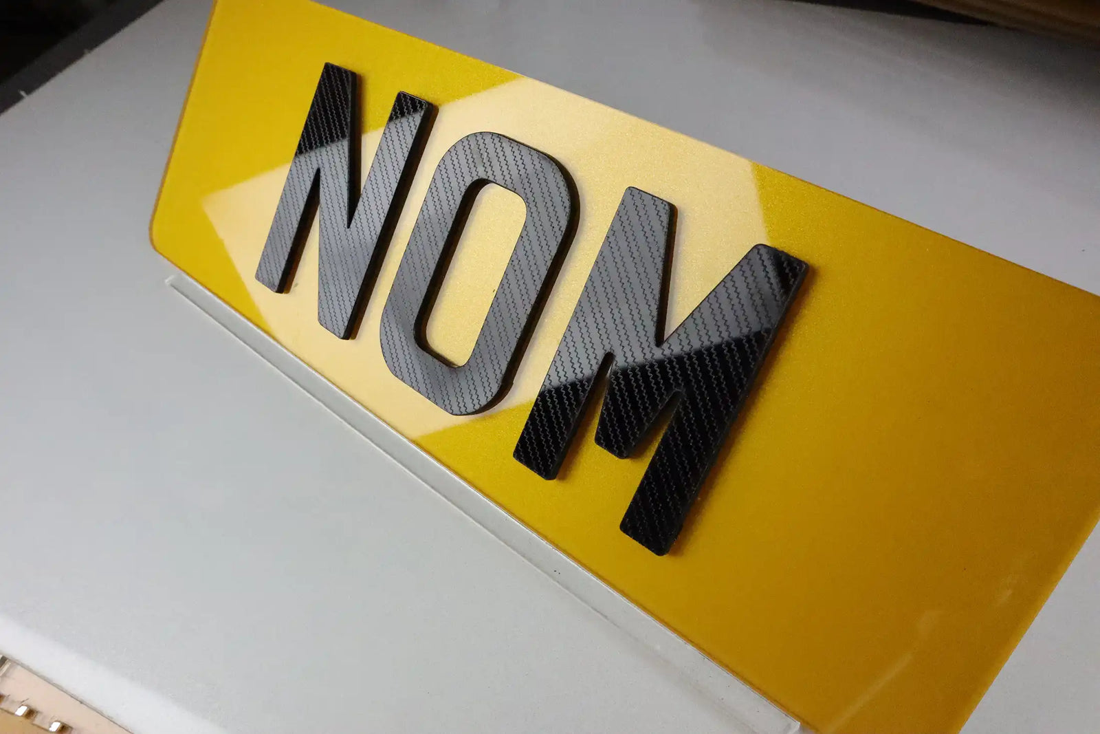 Number Plate by Style - Carbon