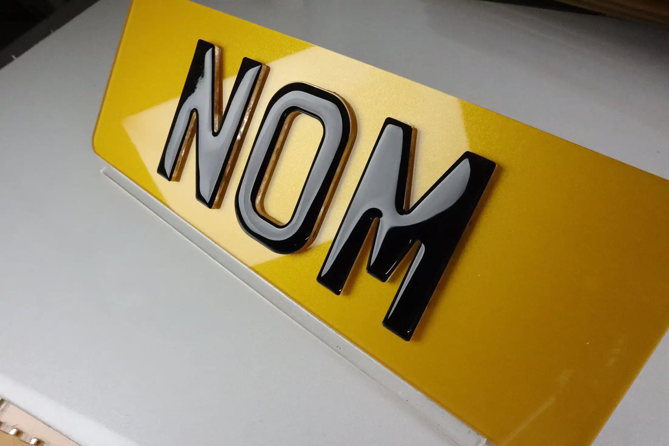 Number Plate by Style - Float Gel