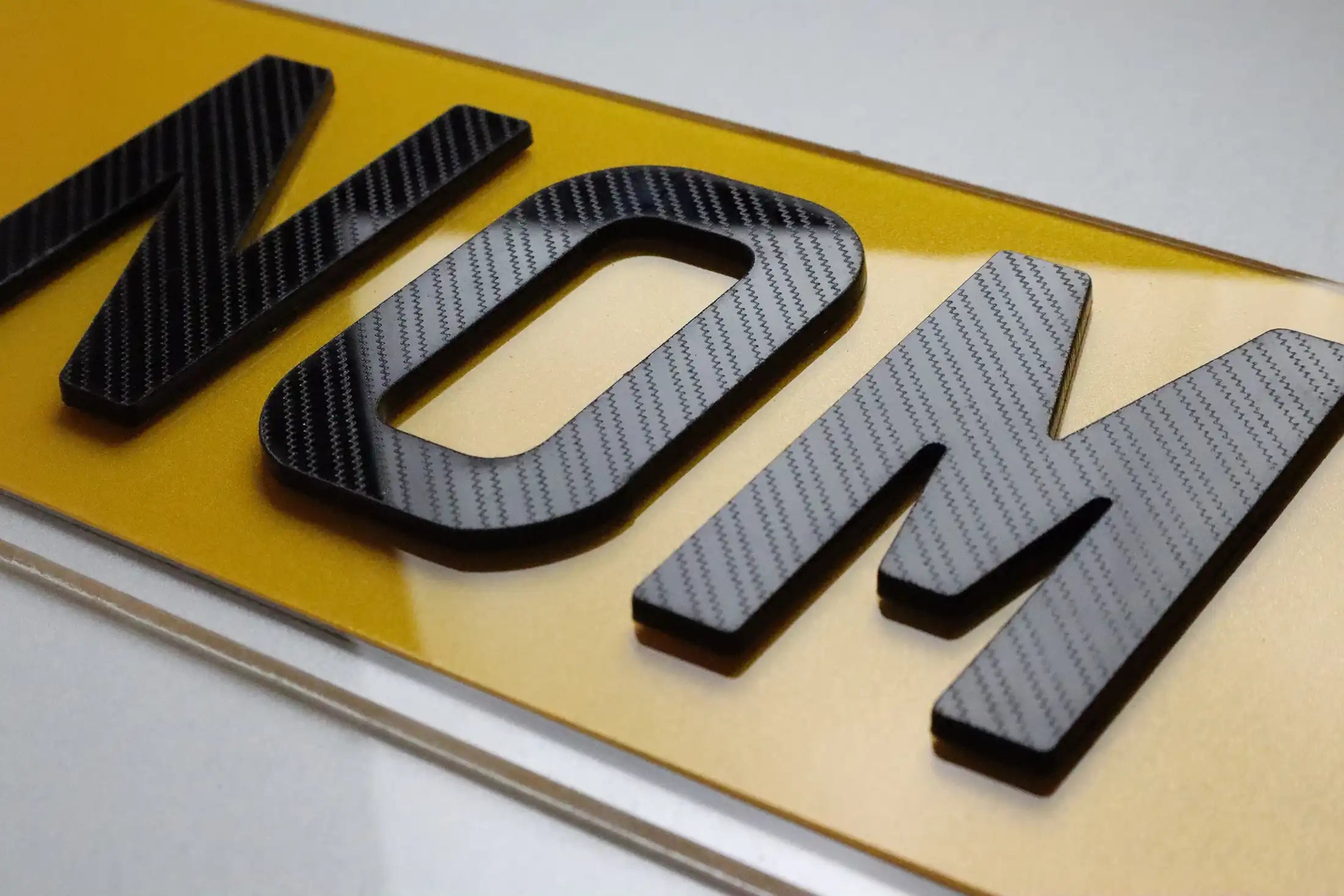 Number Plate by Style - Carbon