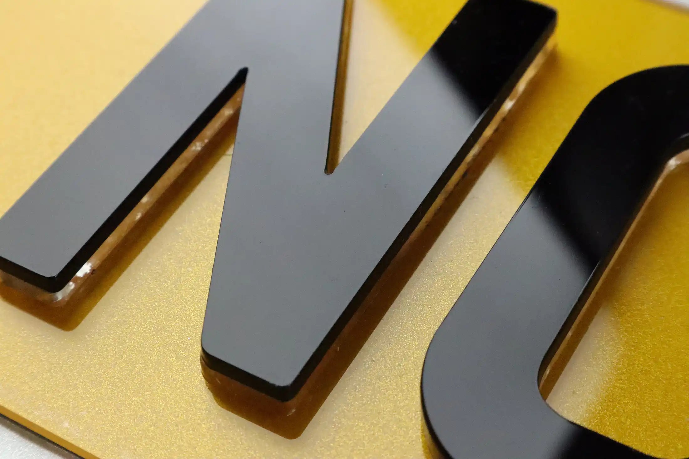 Number Plate by Style - Float Acrylic