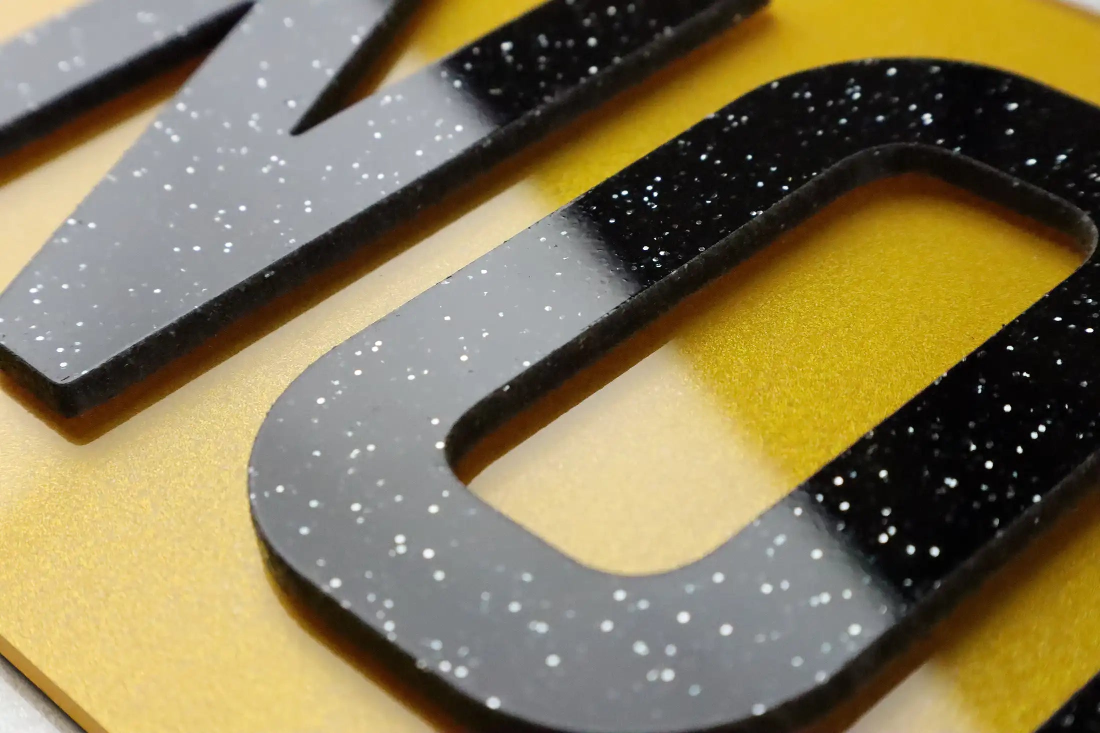 Number Plate by Style - Glitter Bling