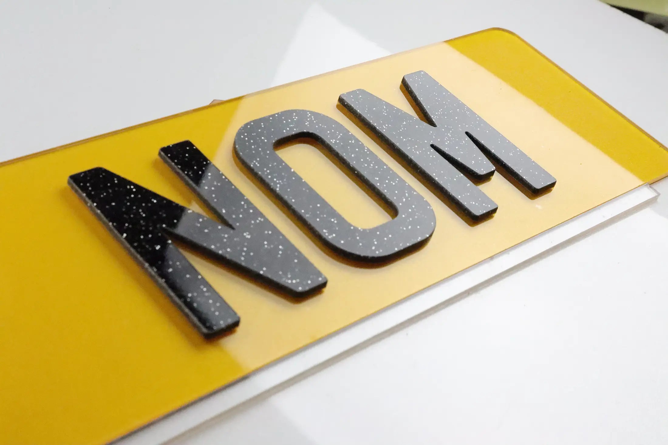 Number Plate by Style - Glitter Bling
