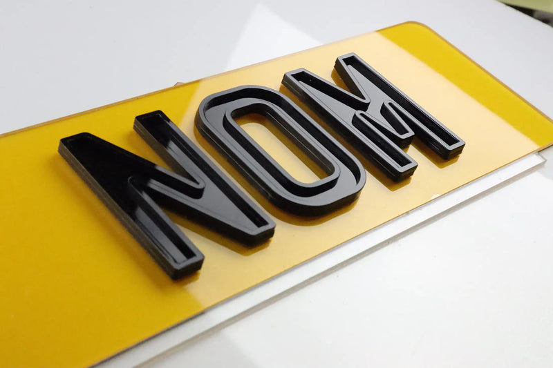 Number Plate by Style - Gloss Ghost