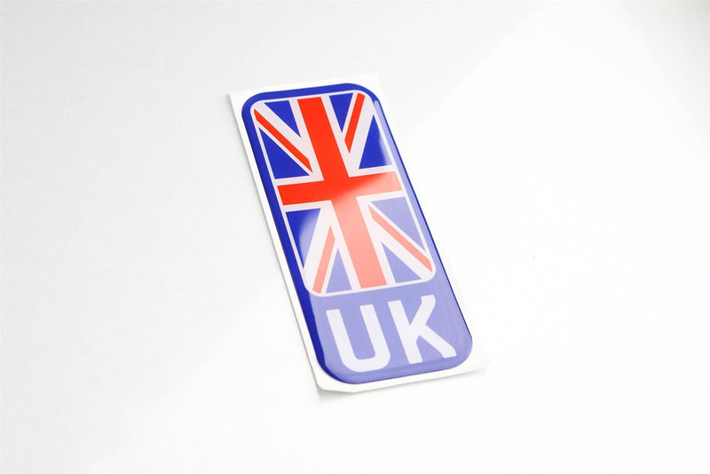 Pair of Flags for Number Plates - Printed, Gel, Acrylic
