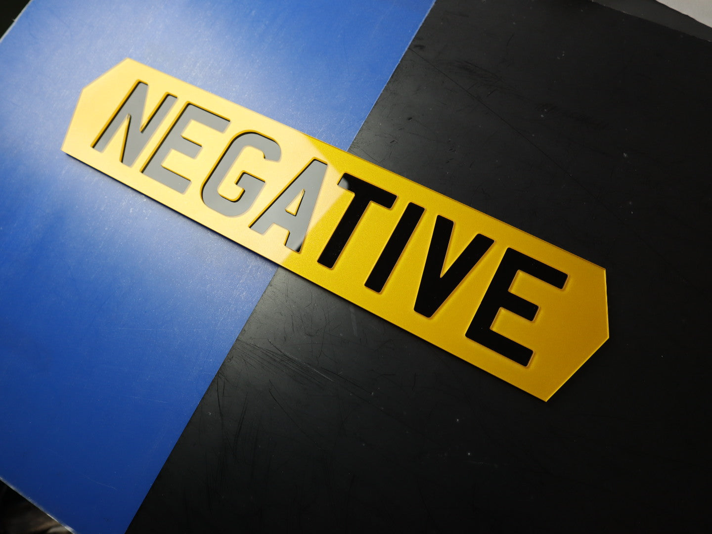 Pair of Negative Inverted Dimensional 4D Number Plates